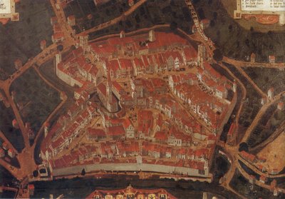 Vista de la ciudad de Wangen (Allgäu); Ayuntamiento de Wangen de Johann Andreas Rauch
