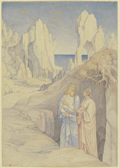 Dante y Virgilio en el inframundo de Johann Anton Ramboux