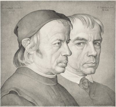 Los hermanos Konrad y Franz Eberhard de Johann Anton Ramboux