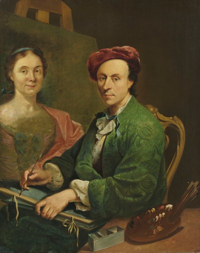 Autorretrato en el Caballete de Johann Anton Tischbein