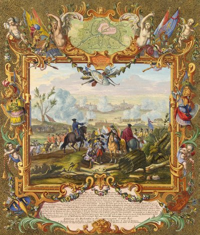 Captura de la Fortaleza de Audenarde por las Tropas Aliadas en 1708 de Johann August Corvinus