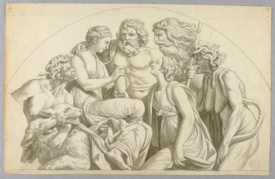 Psique pide a Proserpina que ponga un poco de su belleza en una urna para Venus de Johann August Nahl the Younger