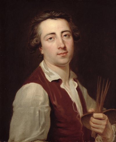 Autorretrato de Johann August Nahl the Younger