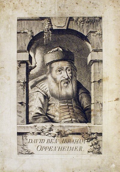 Retrato de David Oppenheim 1664-1736, rabino jefe de Praga de Johann Balzer