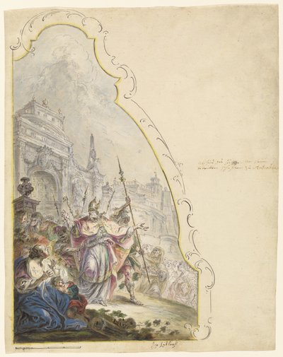 San Ignacio dejando Antioquía de Johann Baptist Enderle