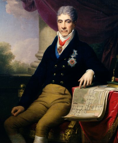 Retrato de Andrey Razumovsky Kirillovich (1752-1836) diplomático ruso, embajador del zar en Viena; ca.1810 de Johann Baptist II Lampi