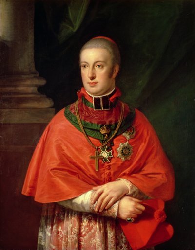 Rudolf de Habsburgo, Archiduque de Austria (1788-1831), hijo menor de Leopoldo II (1747-93), en vestiduras de cardenal de Johann Baptist Edler von Lampi