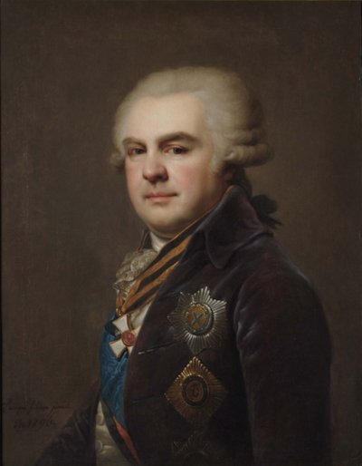 Retrato del Conde Alexander Nikolayevich Samoylov 1744-1814, 1796 de Johann Baptist Lampi the Younger