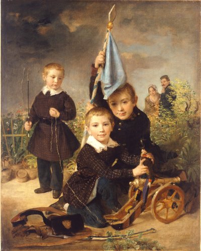 Juegos de soldados infantiles de Johann Baptist Reiter