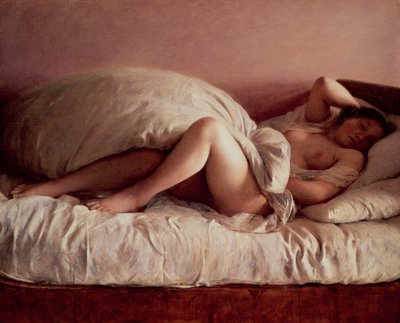Mujer dormida de Johann Baptist Reiter