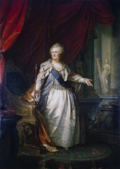 Retrato de la emperatriz Catalina II. de Johann Baptist von Lampi the Elder