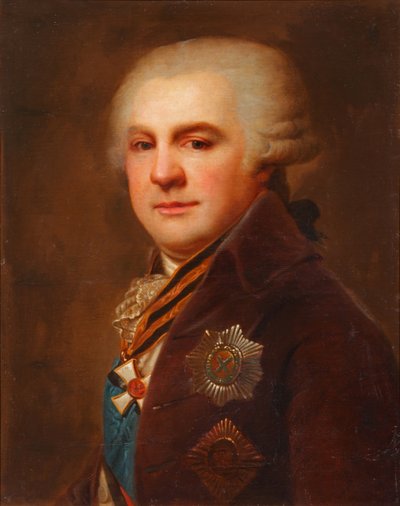 Retrato del Conde Alexander Nikolayevich Samoylov 1744-1814, después de 1796 de Johann Baptist von Lampi the Elder