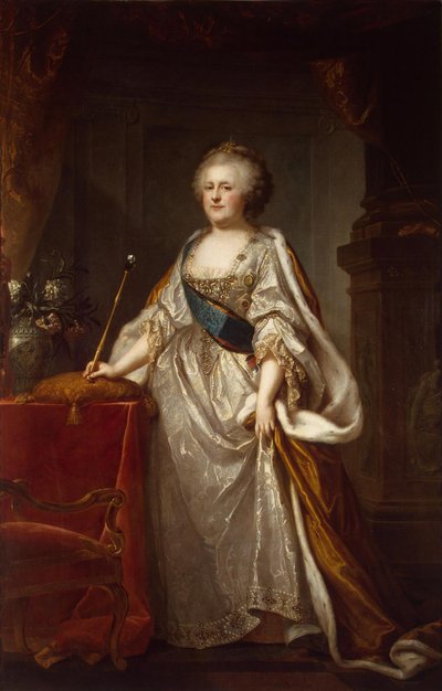 Retrato de la Emperatriz Catalina II 1729-1796, 1794 de Johann Baptist von Lampi the Elder