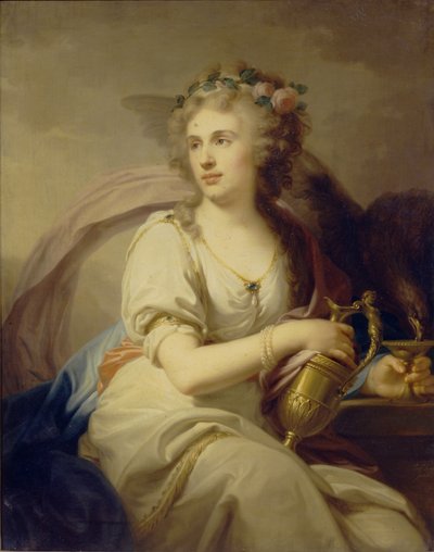 Retrato de la Princesa Ekaterina Fyodorovna Dolgorukova 1769-1849 como Hebe de Johann Baptist von Lampi the Elder