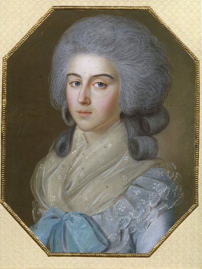 Retrato de la condesa Anna Alexandrovna Golitsyna, baronesa Stroganova 1739-1816, 1786 de Johann Bardou