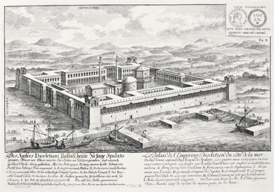 Palacio de Diocleciano (245-313), Split, Yugoslavia, de 