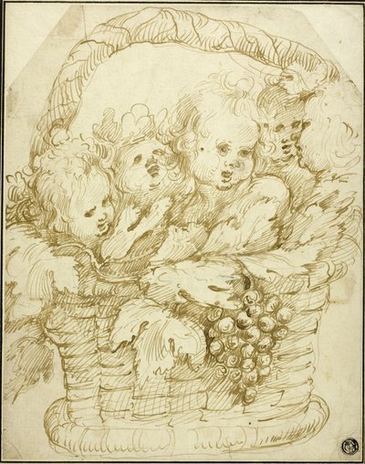 Cesta de Cupidos de Johann Boeckhorst