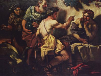 Júpiter y Mercurio en Filemón y Baucis Júpiter y Mercurio en Filemón y Baucis de Johann Carl Loth