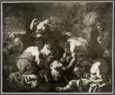 Júpiter Amamantado por la Cabra Amaltea de Johann Carl Loth