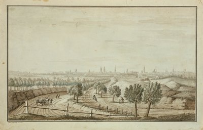 Vista de la Puerta de Hallesch de Johann Carl Wilhelm Rosenberg
