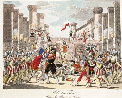 Ballet histórico de Enrique, escena de 