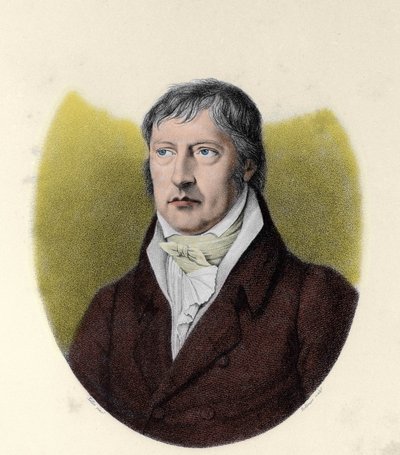 Retrato de Georg Wilhelm Friedrich Hegel (1770-1831), filósofo alemán de Johann Christian (after) Xeller