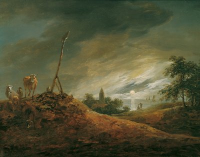 paisaje de la tarde de Johann Christian Brand