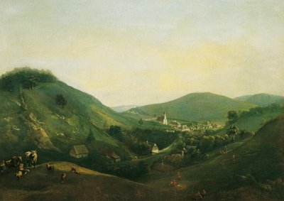 Paisaje cerca de Kalksburg de Johann Christian Brand