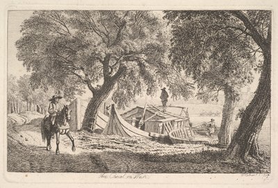 En el canal de Viena, 1819 de Johann Christian Erhard