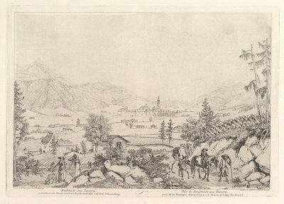 Paisaje rural, Radstadt am Tauren, principios del siglo XIX de Johann Christian Erhard