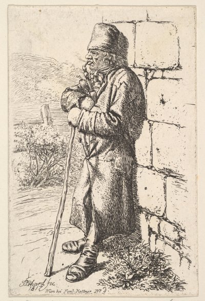 El fumador de tabaco, 1817 de Johann Christian Erhard