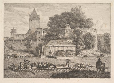 La muralla de la ciudad de Regensberg, 1817 de Johann Christian Erhard