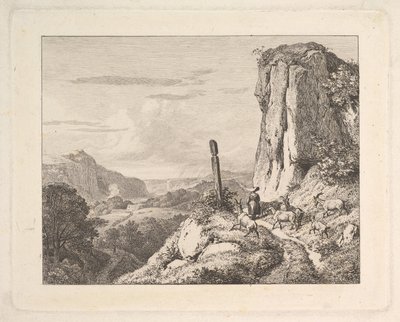 Joven con seis cabras, 1815 de Johann Christian Erhard