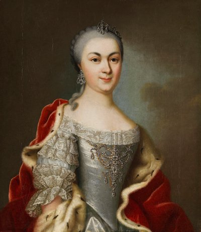 Retrato de la princesa María Luisa Albertina de Hesse-Darmstadt, ca 1760 de Johann Christian Fiedler