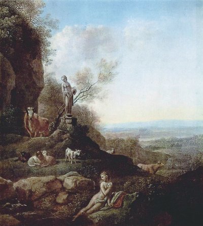Paisaje italiano de Johann Christian Klengel