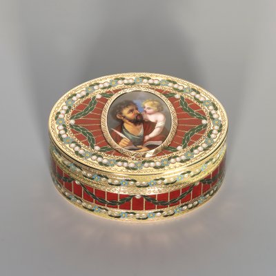 Caja de rapé, Dresde, c.1775-80, la miniatura Ginebra, c.1800 de Johann Christian Neuber