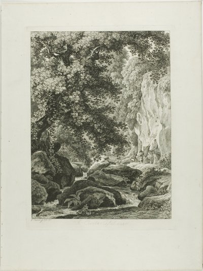 Una Civita Castellana, de Malerisch Radierte Prospekte aus Italien de Johann Christian Reinhart