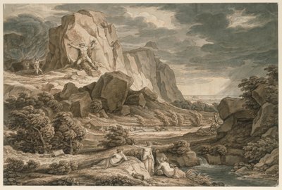 Paisaje heroico con Prometeo de Johann Christian Reinhart