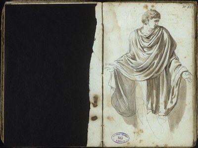 Hombre con atuendo antiguo de Johann Christian Reinhart