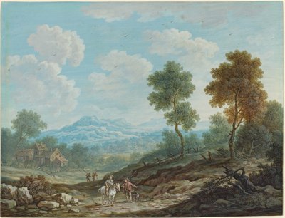 Viajeros en un Valle Amplio de Johann Christoph Dietzsch