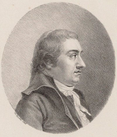 Retrato del compositor Johann Rudolf Zumsteeg 1760-1802 de Johann Christoph Heckel