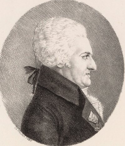 Retrato del compositor Pierre-Alexandre Monsigny 1729-1817 de Johann Christoph Heckel