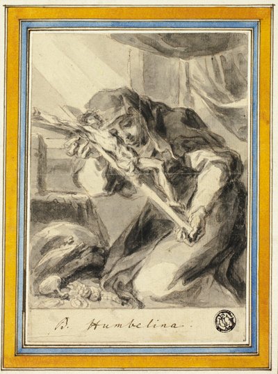 Beata Humbelina con crucifijo de Johann Christoph Lischka