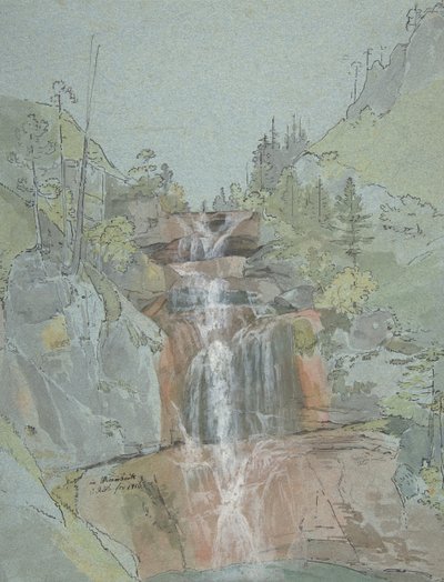 Paisaje con una cascada de Johann Christoph Rist