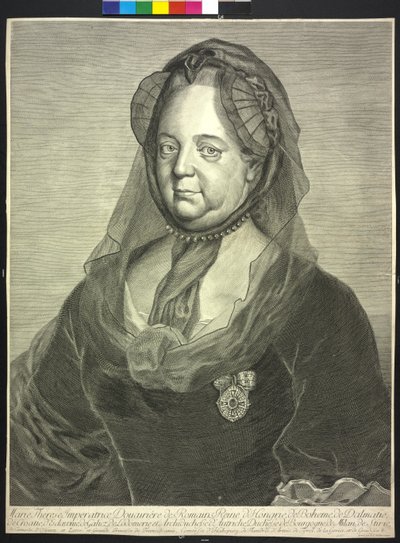 La emperatriz María Teresa (grabado) de Johann Christoph von Reinsperger