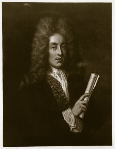 Retrato de Henry Purcell (1659-95) grabado por George J. Zobel (1810-81) de Johann Closterman