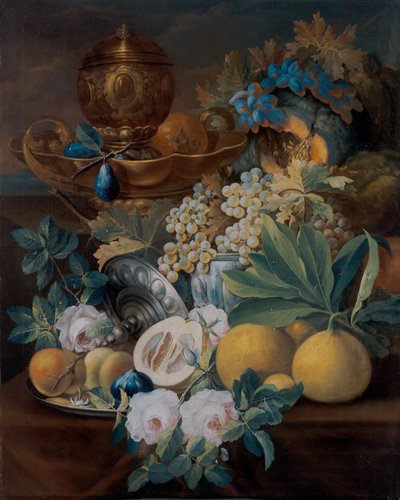 Bodegones con frutas y flores de Johann Conrad Eichler