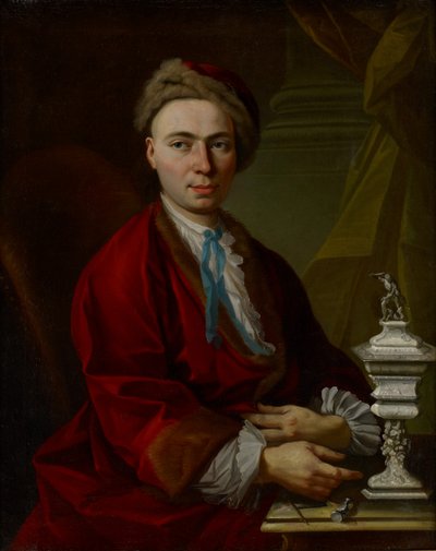 Retrato del orfebre Johann Friedrich Baer, c.1770 de Johann Daniel Heimlich