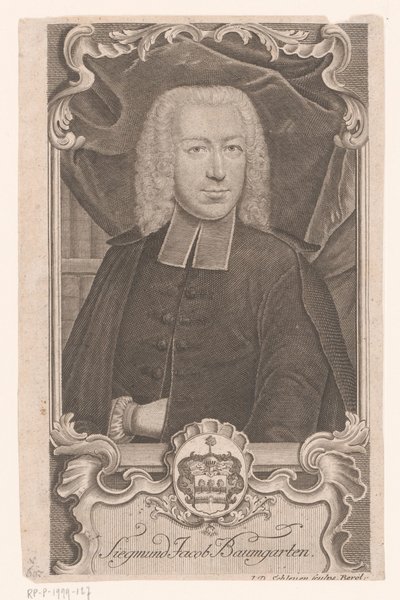 Retrato de Sigmund Jacob Baumgarten de Johann David Schleuen (I)