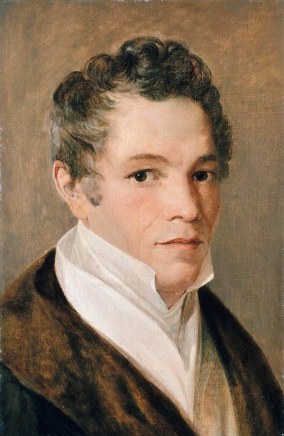 Retrato de Karl Friedrich Schinkel 1781-1841, ca 1820 de Johann Eduard Wolff